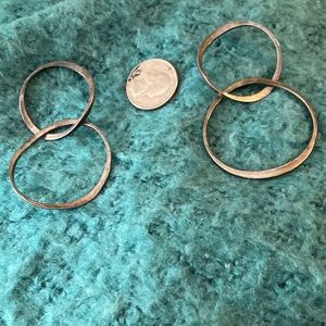 Vintage Sterling Silver handmade earrings